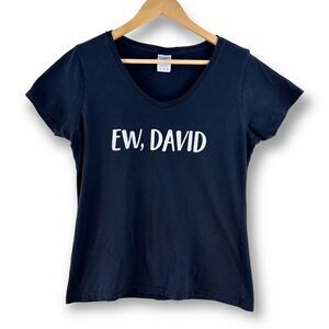 Port & Company black  Ew, David Schitts Creek T-shirt size M